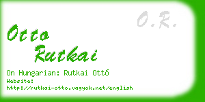 otto rutkai business card